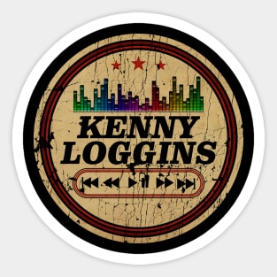 Graphic Kenny Name Retro Distressed Cassette Tape Vintage Sticker